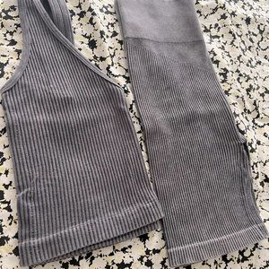 Ribbed Tank and Bike short set